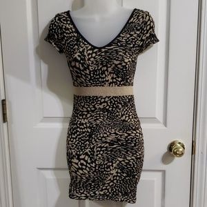 Leopard bodycon mini dress